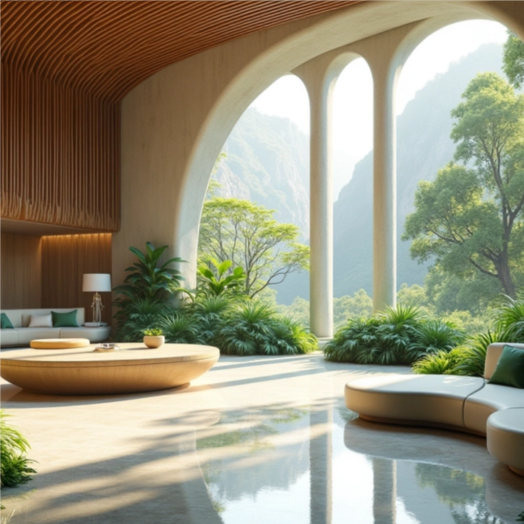 Biolilic Living Room Design