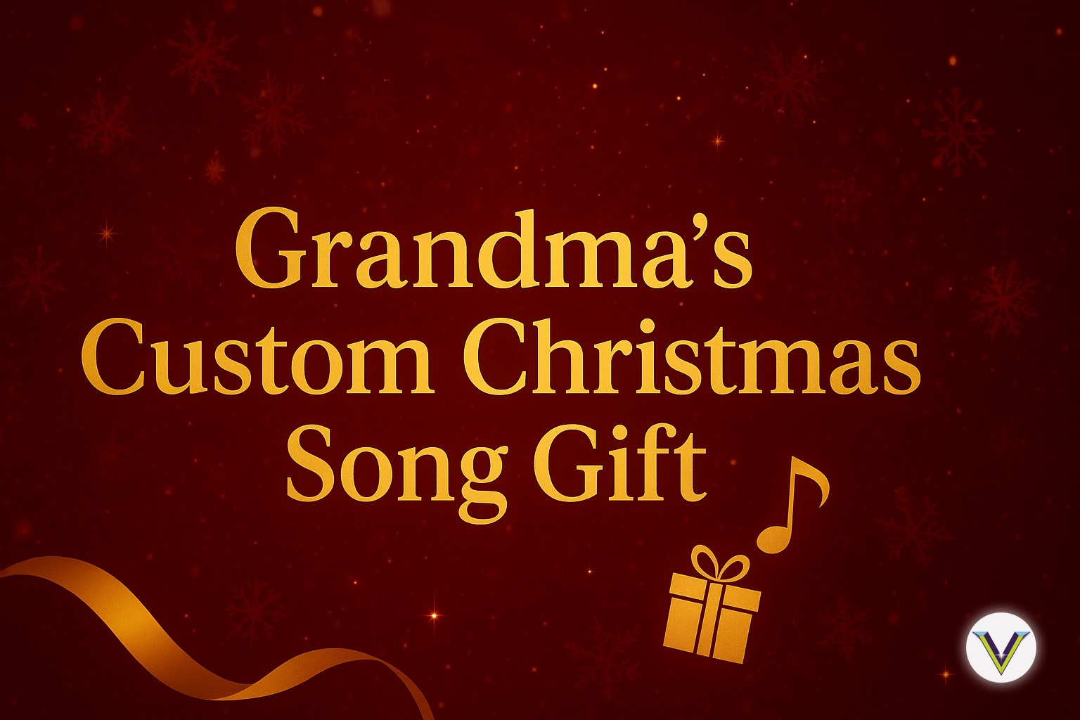 Merry Christmas Personalized Song Video Thumbnail